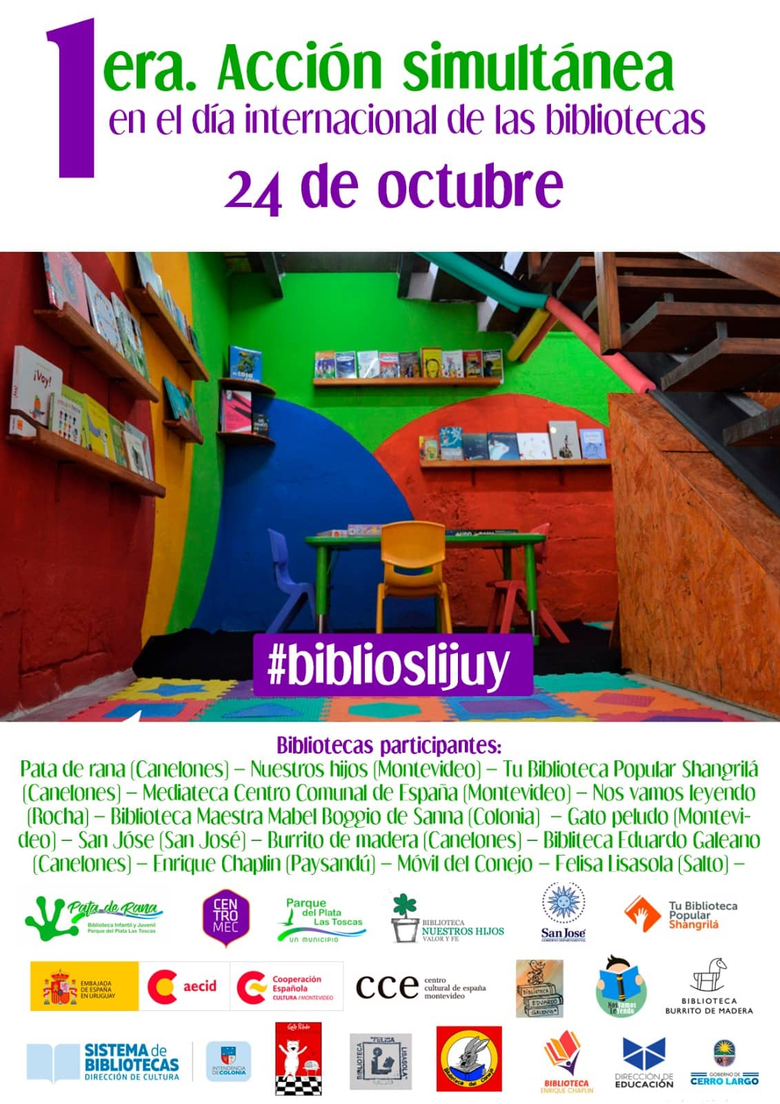 DÍA INTERNACIONAL DE LAS BIBLIOTECAS:  24/10/2018