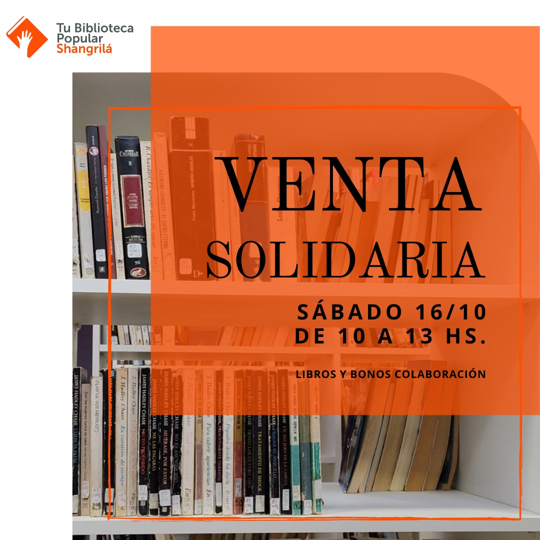 Venta Solidaria – Sábado 16 de octubre